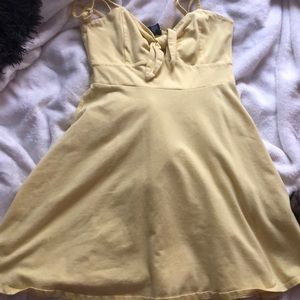 Yellow mini dress